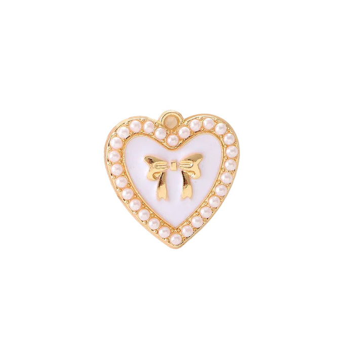 Cute heart white
